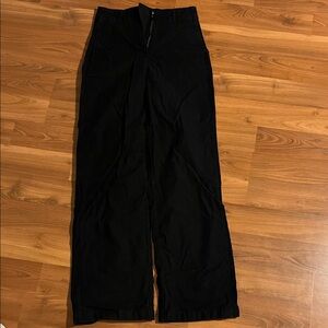 Elegant Black Wide Leg Women's Pants